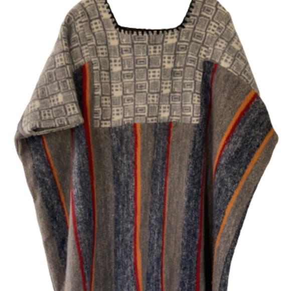 The elderly statesman poncho cashmere